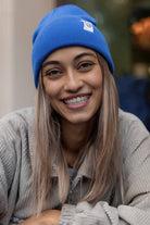 CZAPKA BEANIE BLUE bawełna