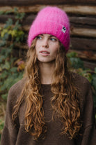 CZAPKA MOHER FLUFFY ELECTRIC PINK