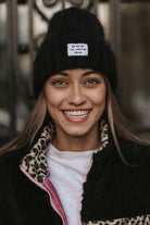 CZAPKA MOHER FLUFFY BLACK