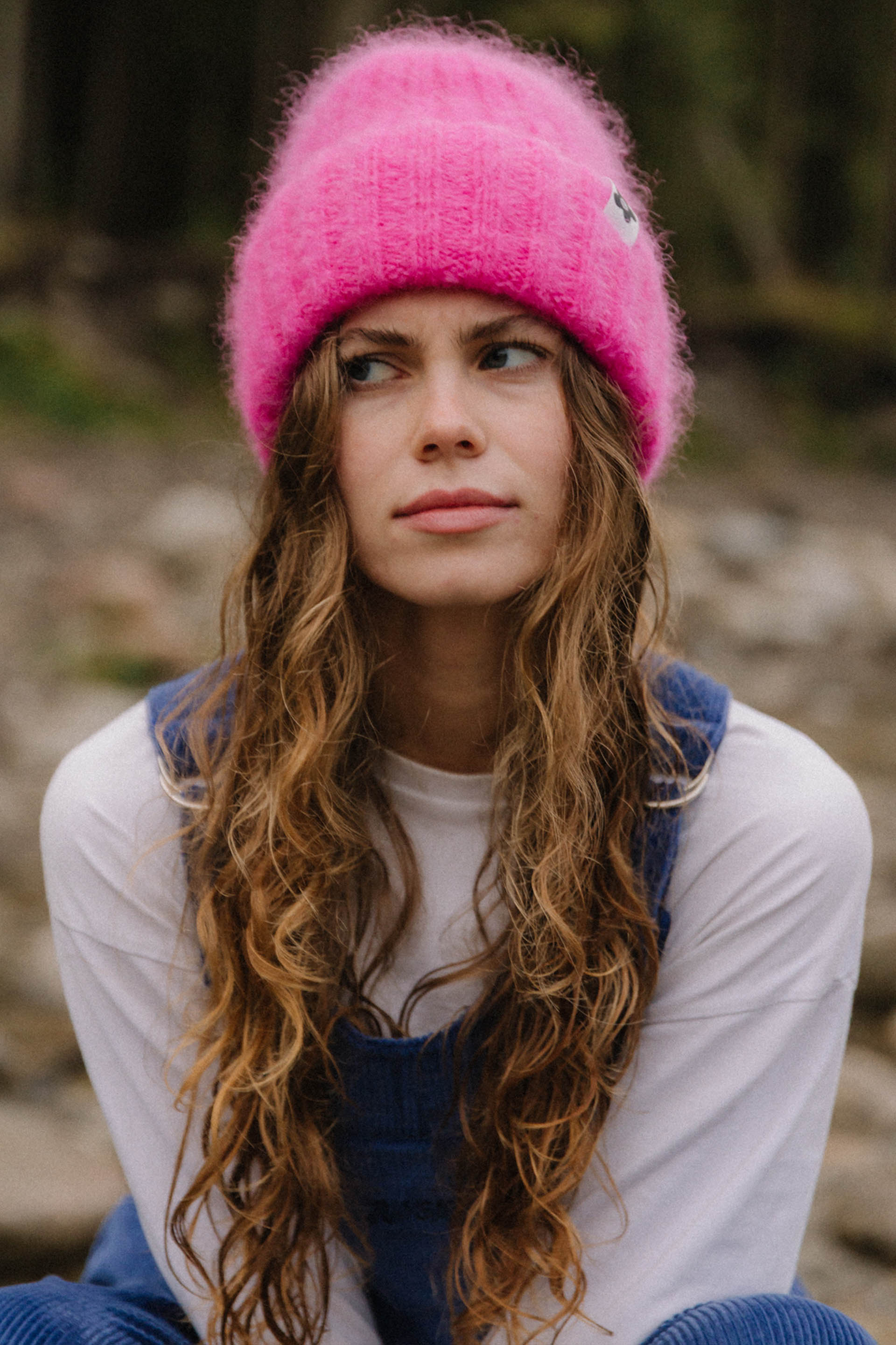 CZAPKA MOHER FLUFFY ELECTRIC PINK