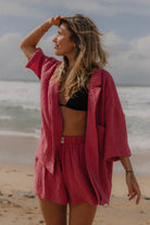 KOSZULA FUNKY MALINA