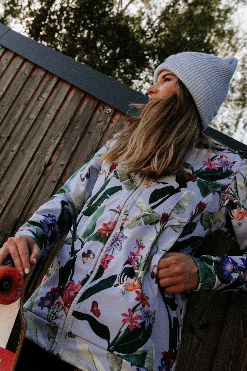 KURTKA SOFTSHELL BUTTERFLY HOUSE BLUE