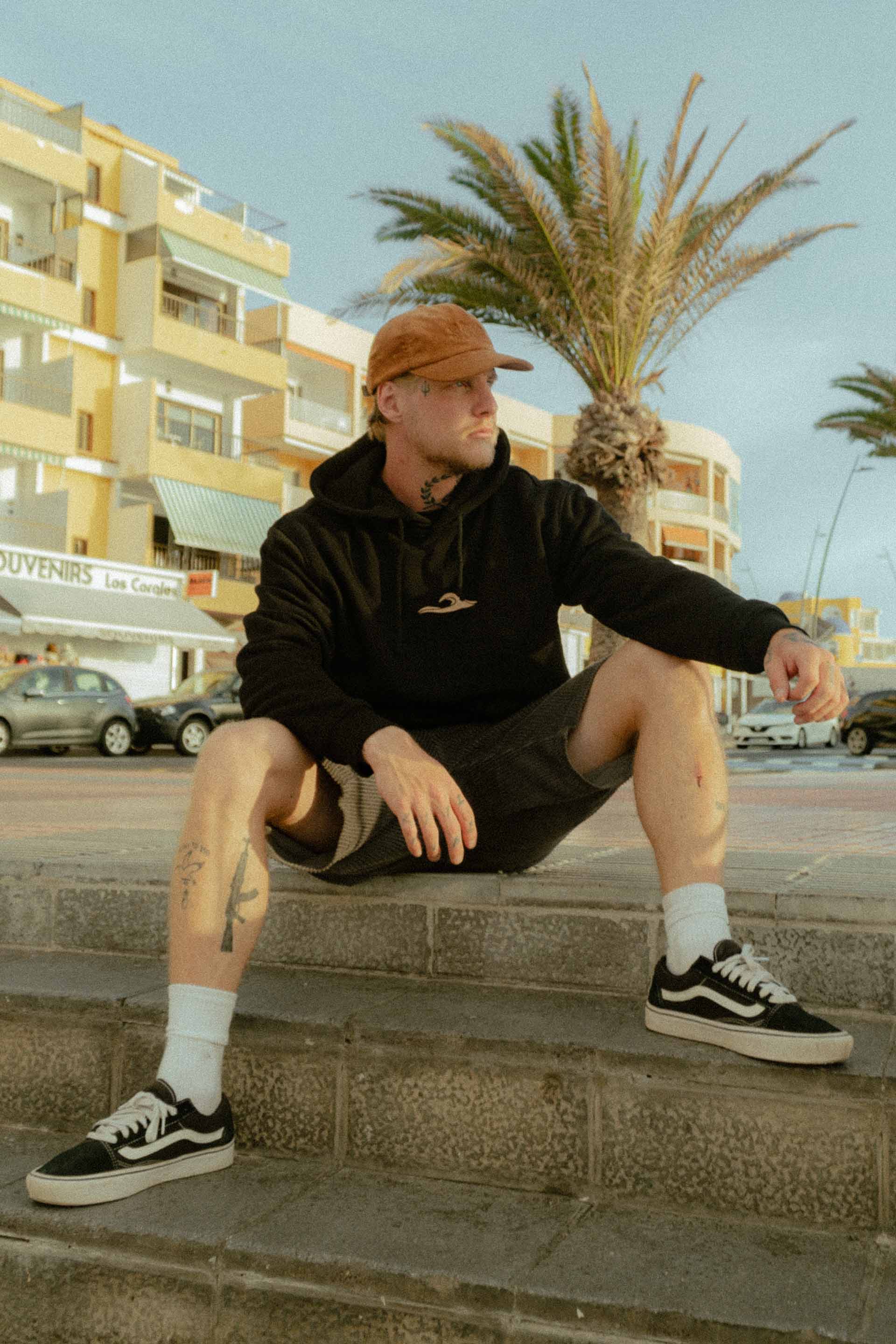 BLUZA UNISEX WAVY JUNGMOB BLACK MEN