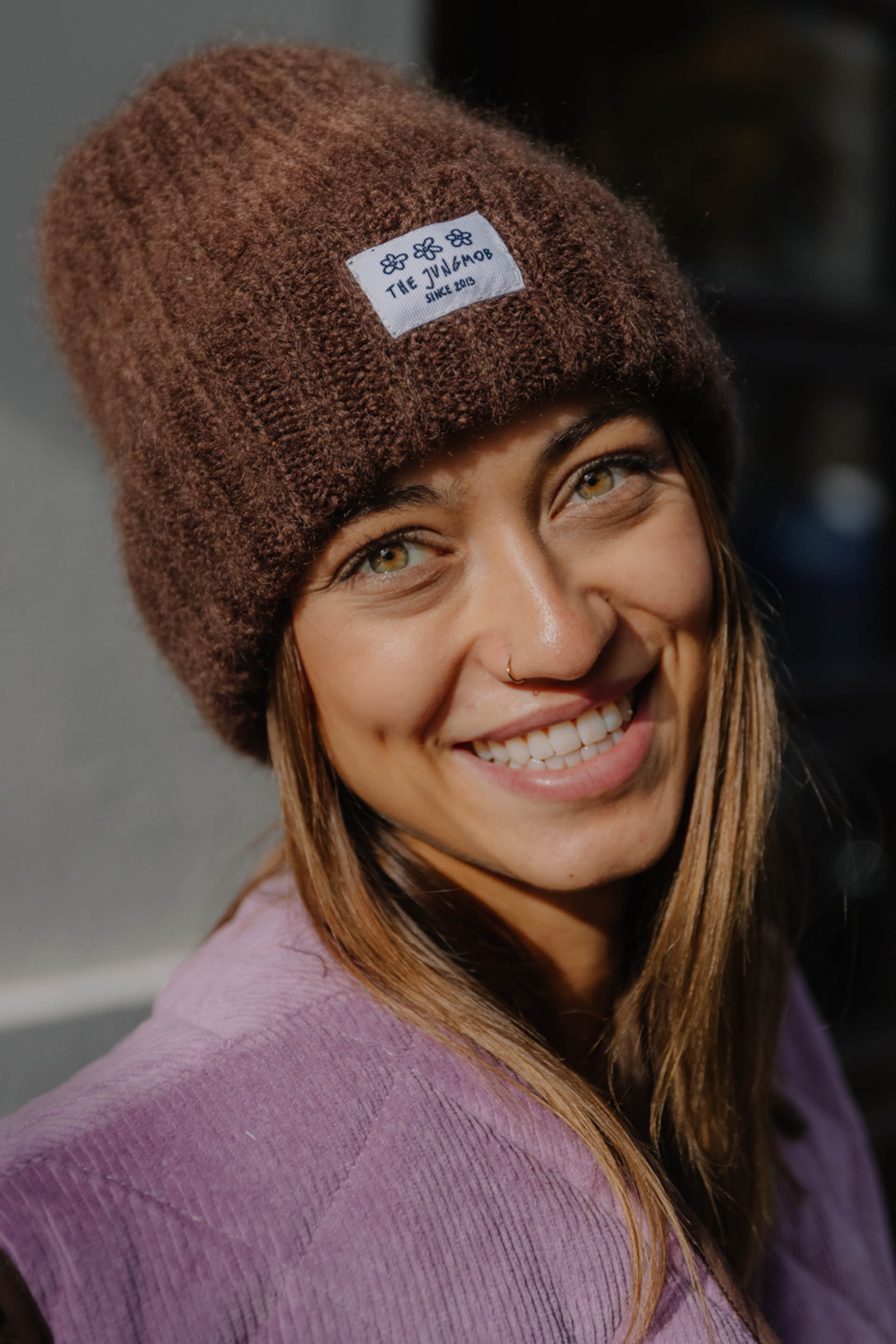 CZAPKA MOHER FLUFFY CHOCO