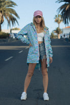 KURTKA ABSTRACT HOLO RAIN