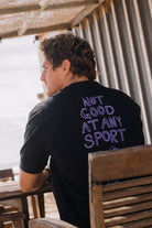 T-SHIRT NOT GOOD AT ANY SPORT BLACK