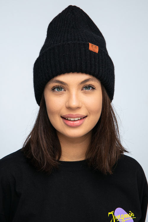 CZAPKA MERINO BLACK