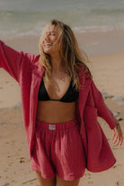 KOSZULA FUNKY MALINA