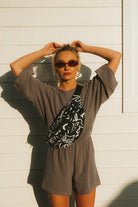 NERKA ROVE ABSTRACT FLOWERS BLACK