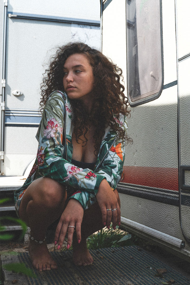 BLUZA PAPAYA JUNGLE ZIP