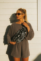 NERKA ROVE ABSTRACT FLOWERS BLACK