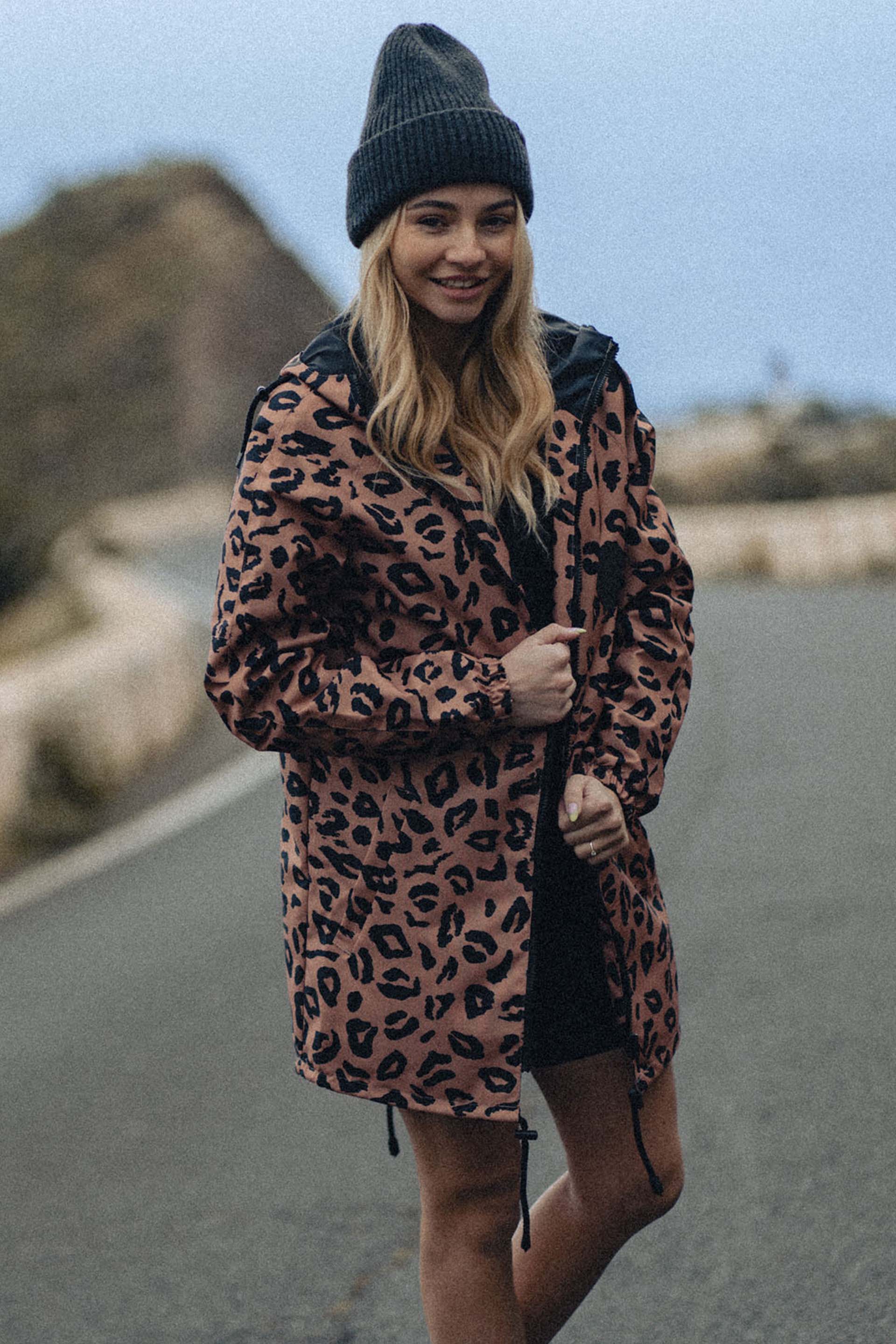 KURTKA PANTHER BROWN RAIN