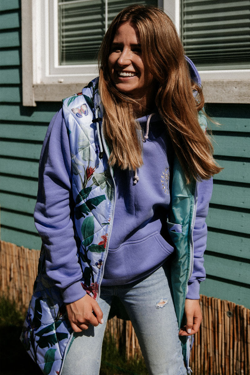 KAMIZELKA BUTTERFLY HOUSE BLUE LONG