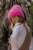 CZAPKA MOHER FLUFFY ELECTRIC PINK