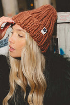 CZAPKA MERINO CAKE CHOCO handmade