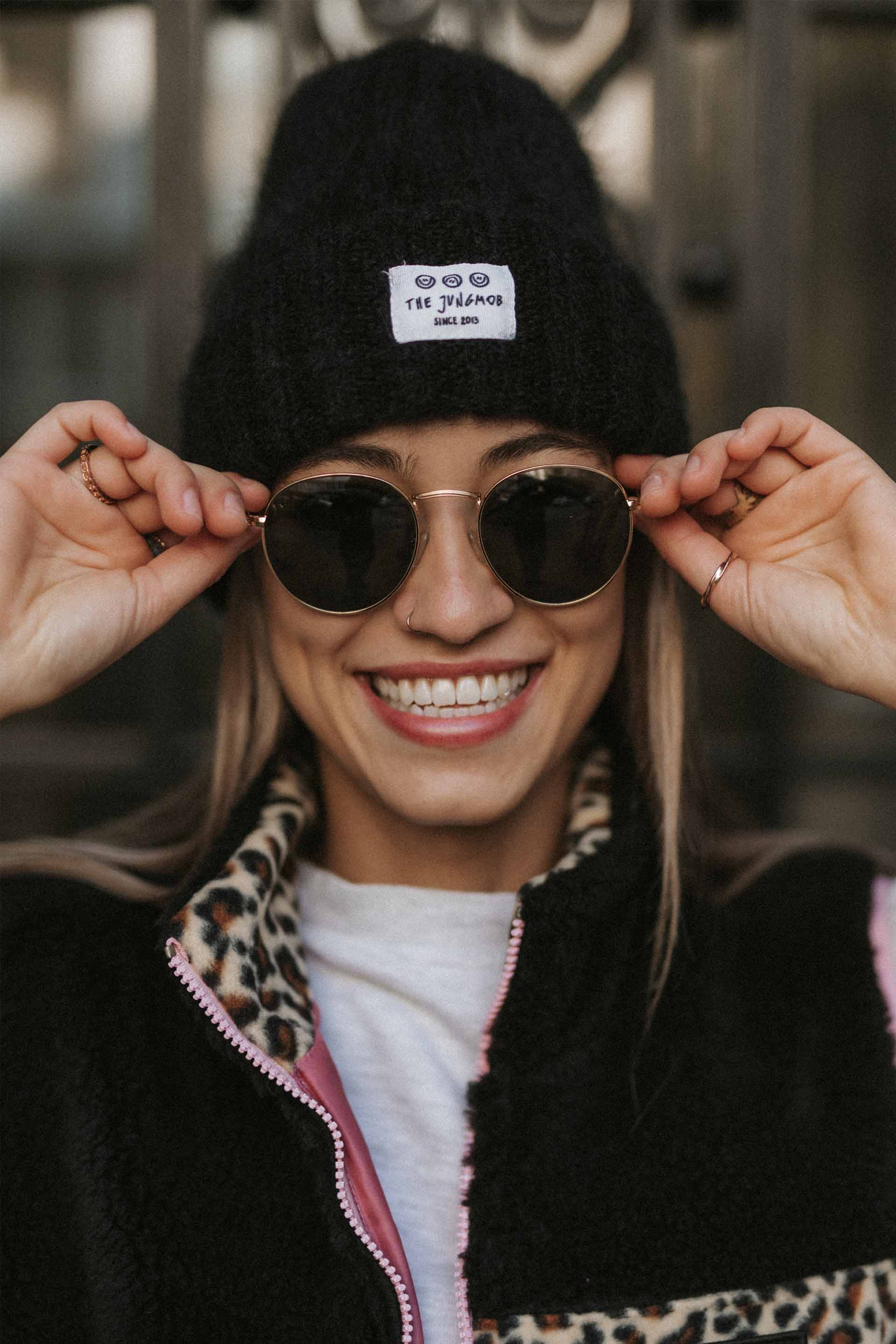 CZAPKA MOHER FLUFFY BLACK