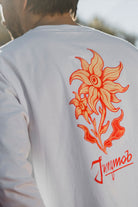 LONGSLEEVE ACID FLOWERS RED WHITE