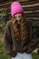 CZAPKA MOHER FLUFFY ELECTRIC PINK