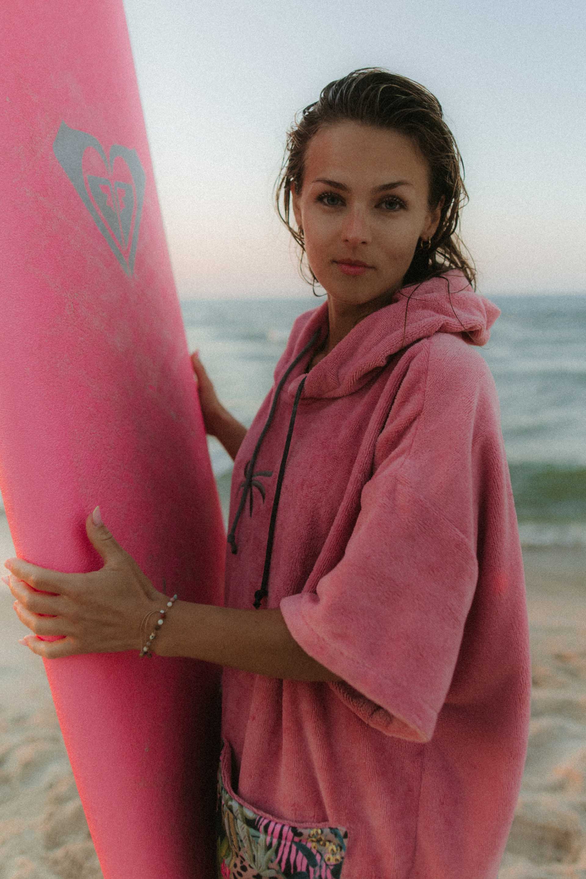 PONCHO BAMBOO WILD ORCHID