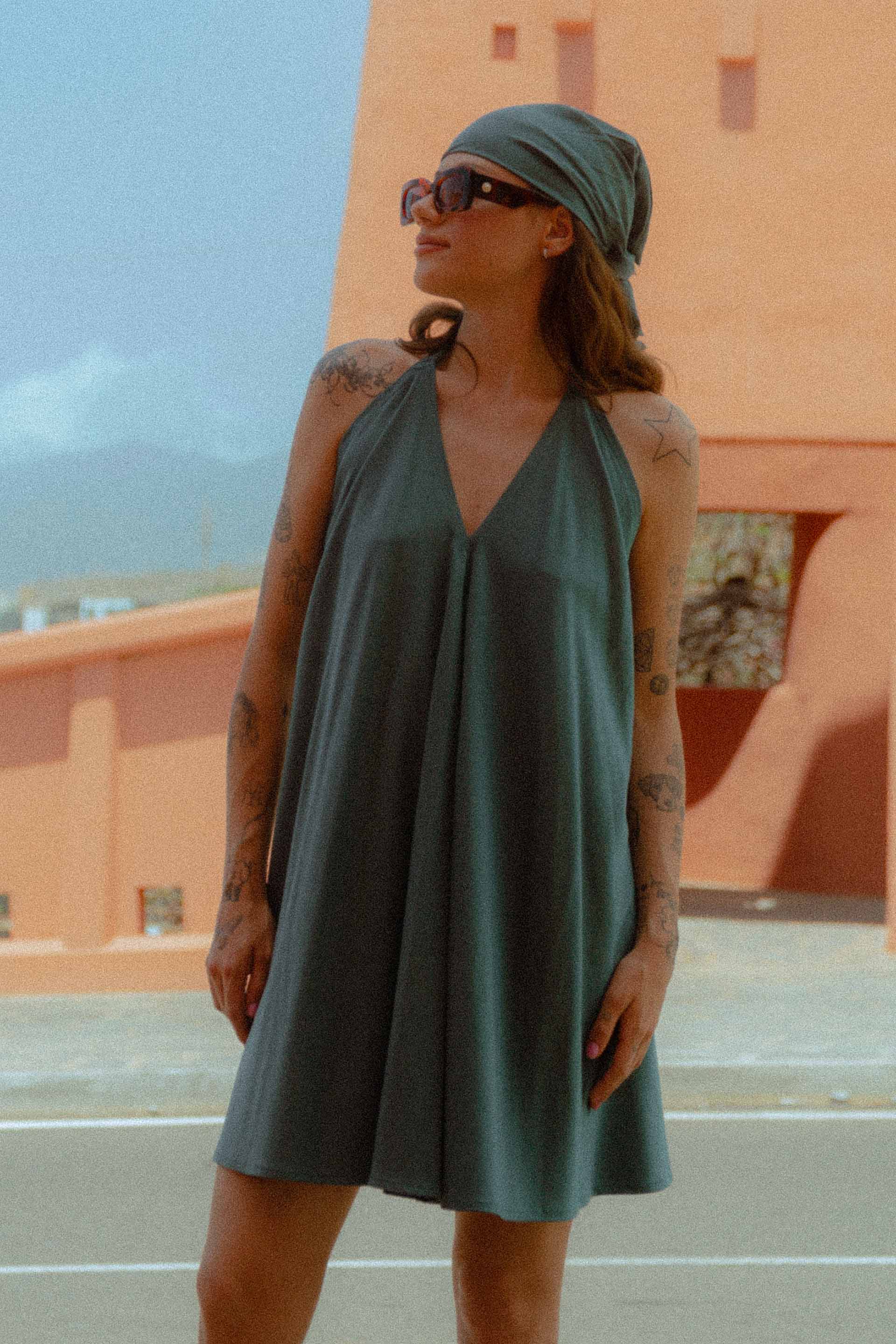 SUKIENKA MOON OCEAN GREEN