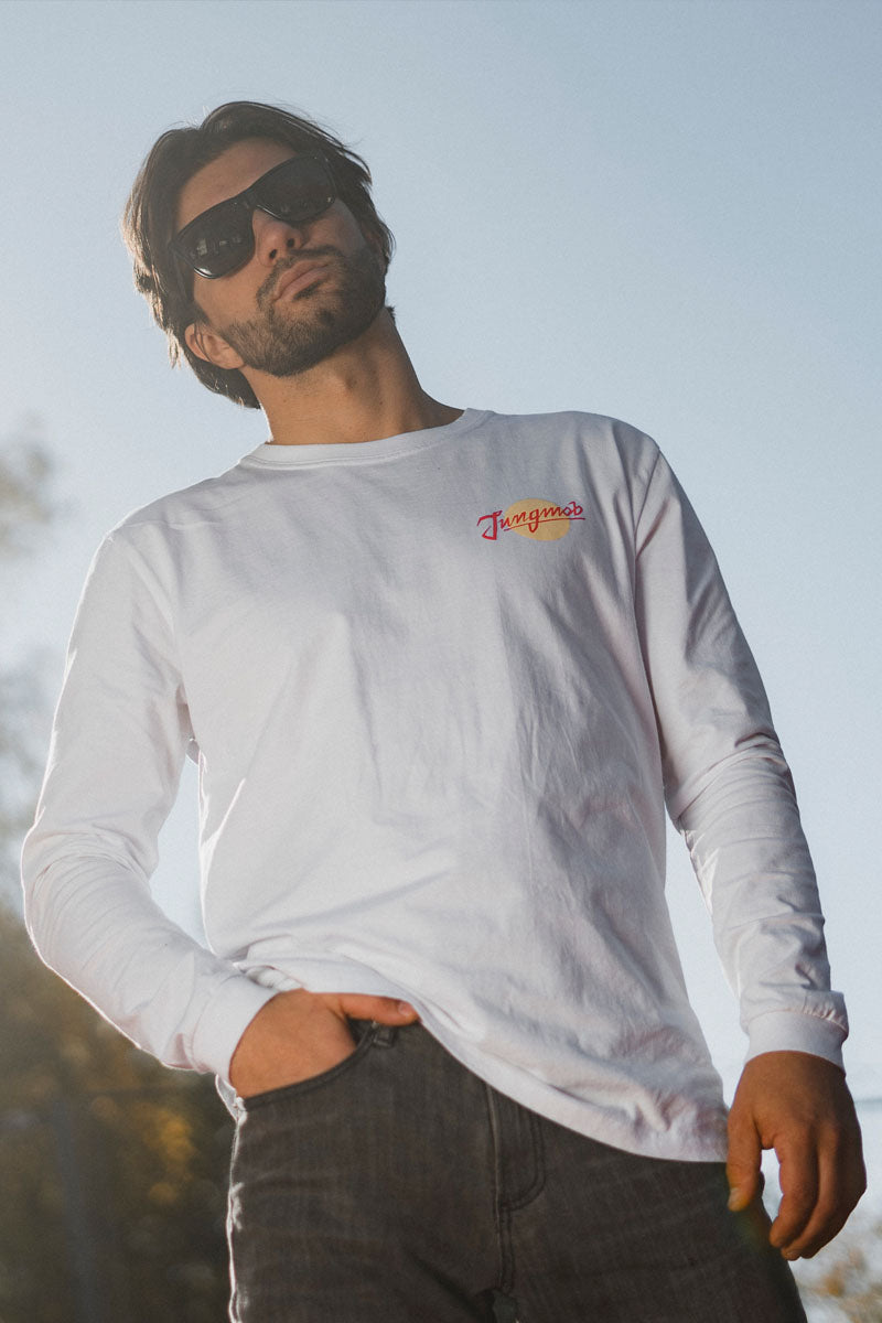 LONGSLEEVE ACID FLOWERS RED WHITE