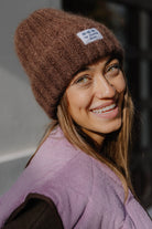 CZAPKA MOHER FLUFFY CHOCO