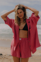 KOSZULA FUNKY MALINA