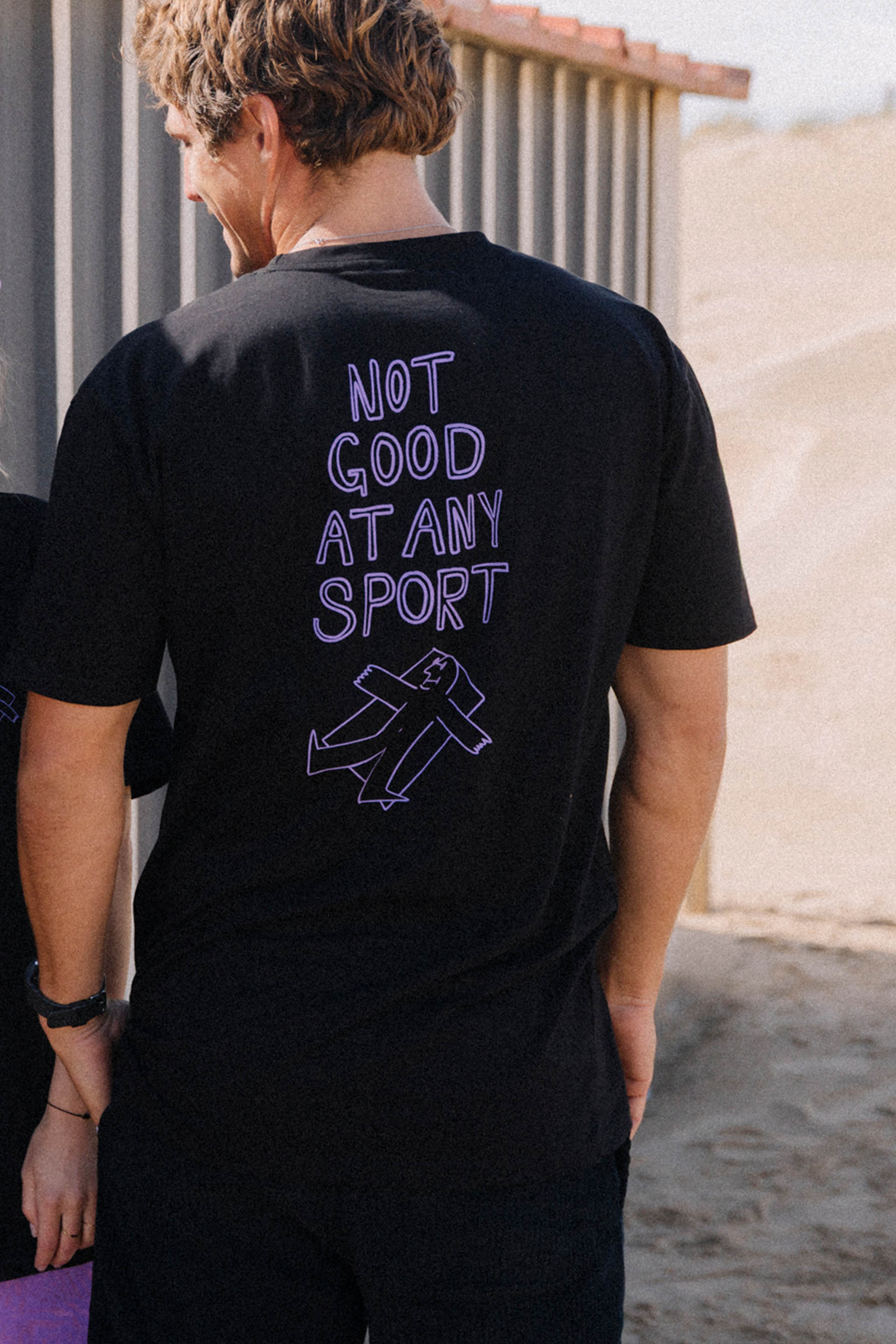 T-SHIRT NOT GOOD AT ANY SPORT BLACK