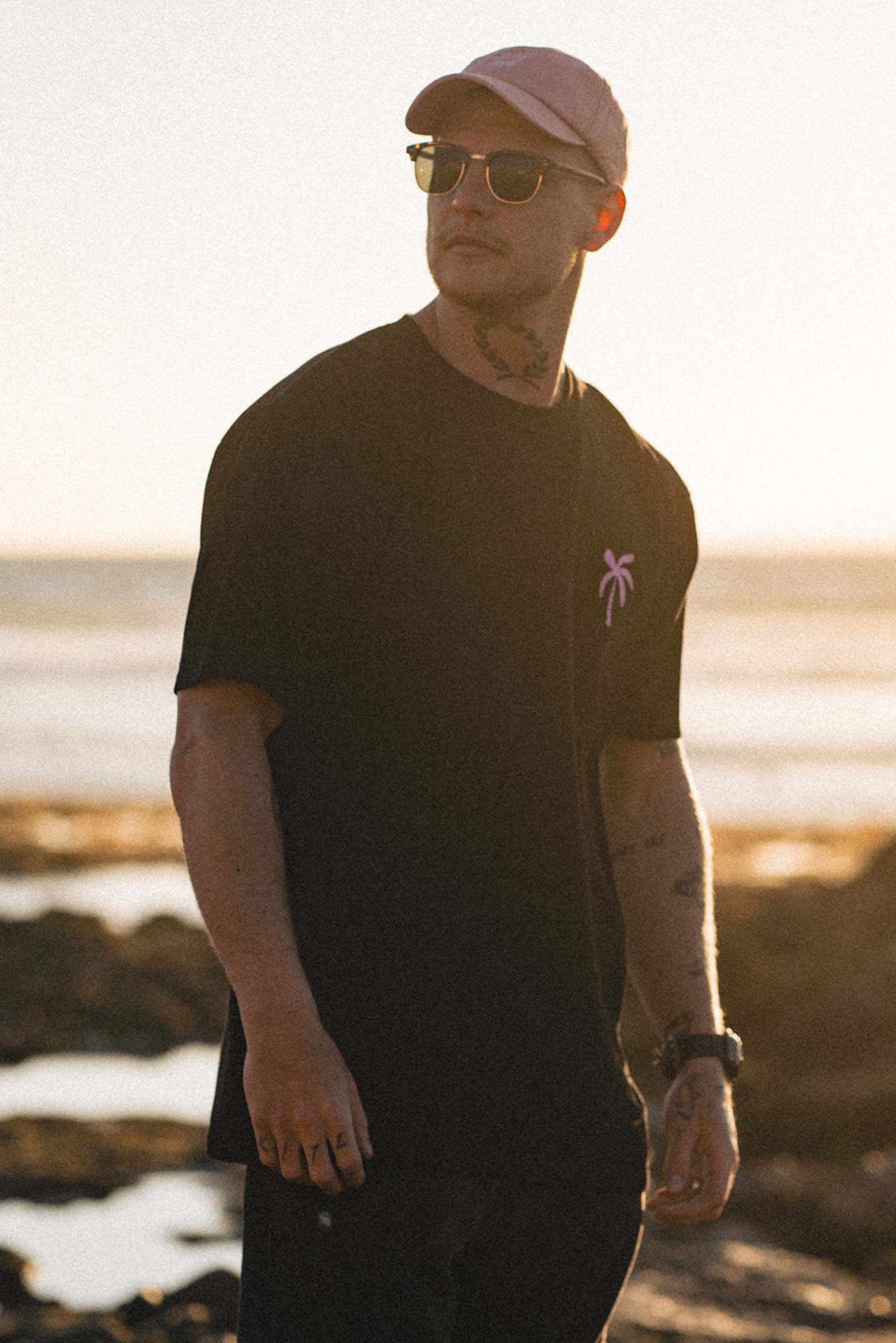 T-SHIRT PALM SPRINGS BLACK