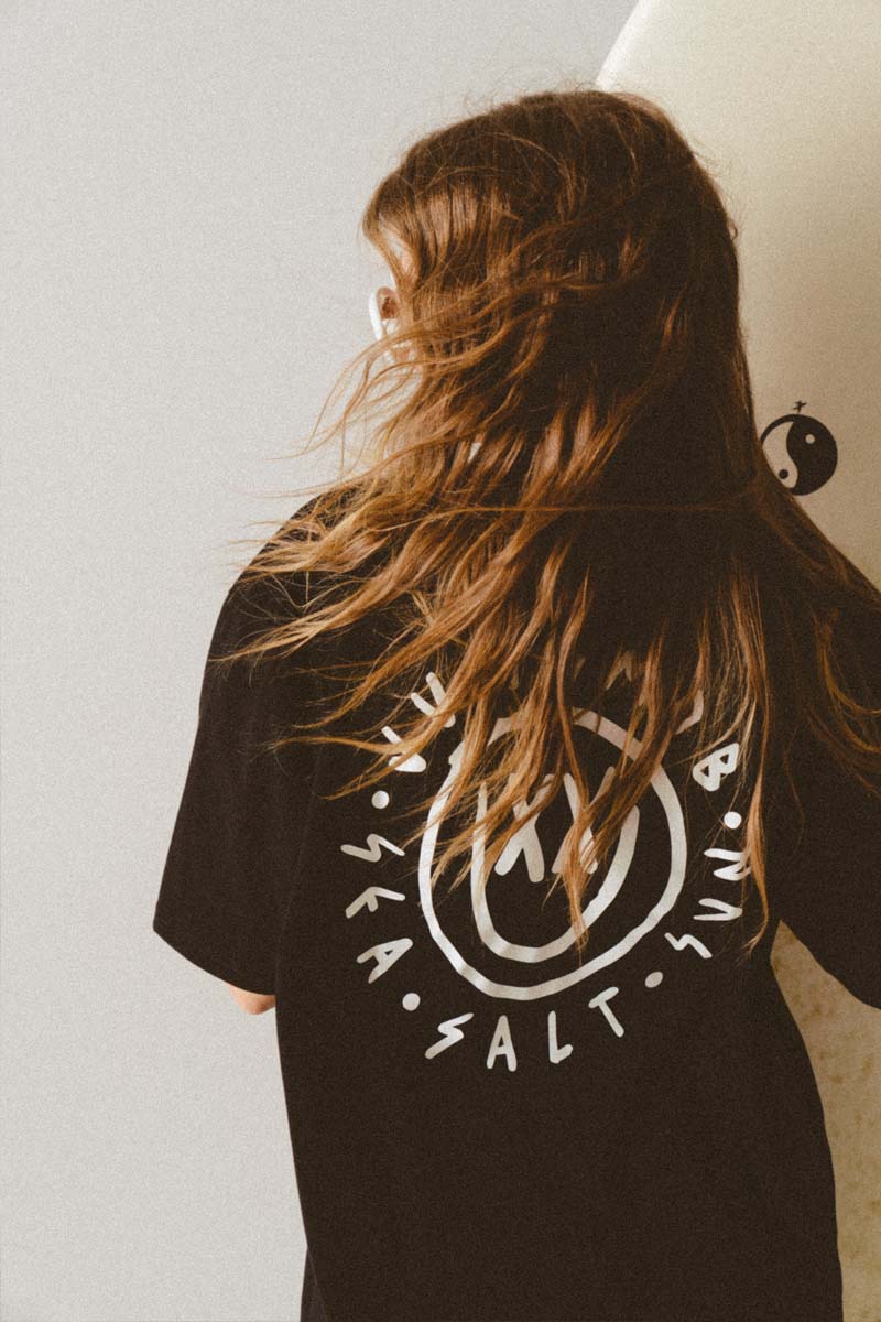 T-SHIRT TRIPPY SMILE BLACK