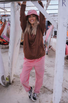 BLUZA PALM  SPRING CHOCO PINK