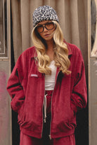 KURTKA RIDE BASEBALL CHERRY