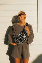 NERKA ROVE ABSTRACT FLOWERS BLACK