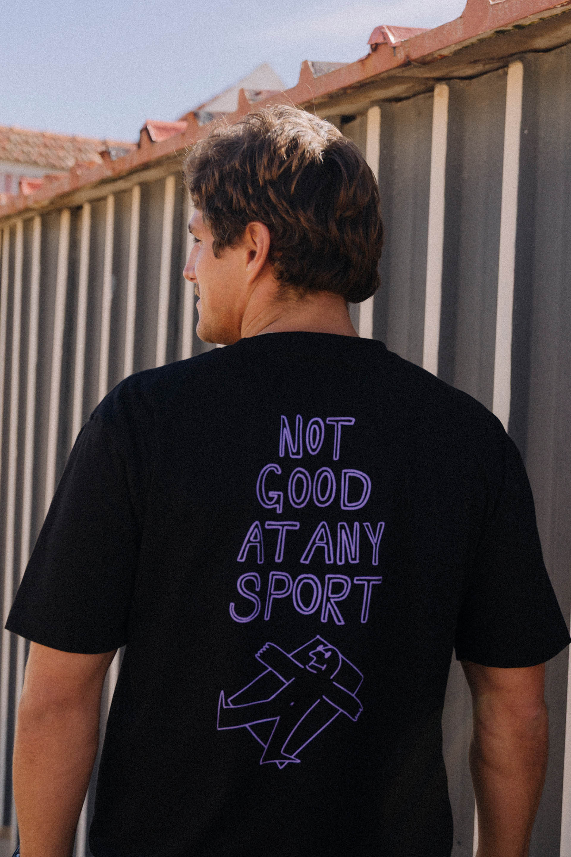 T-SHIRT NOT GOOD AT ANY SPORT BLACK