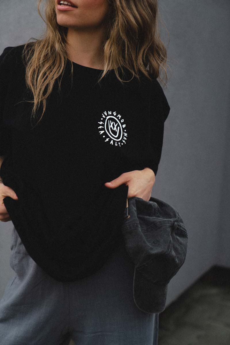 T-SHIRT TRIPPY SMILE BLACK