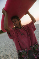 PONCHO BAMBOO WILD ORCHID