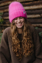CZAPKA MOHER FLUFFY ELECTRIC PINK