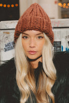 CZAPKA MERINO CAKE CHOCO handmade