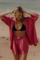 KOSZULA FUNKY MALINA