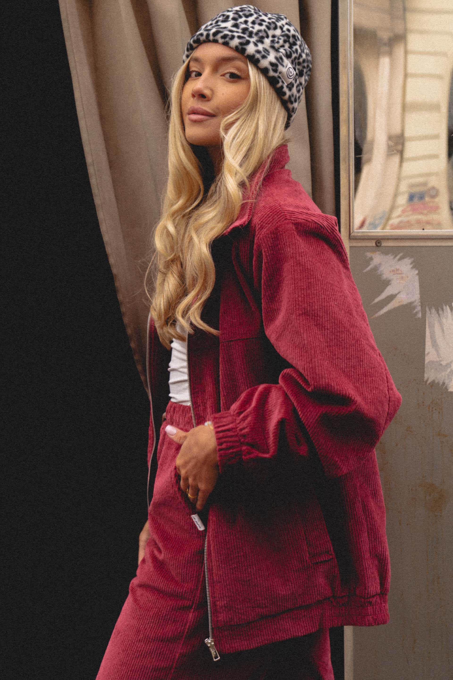 KURTKA RIDE BASEBALL CHERRY