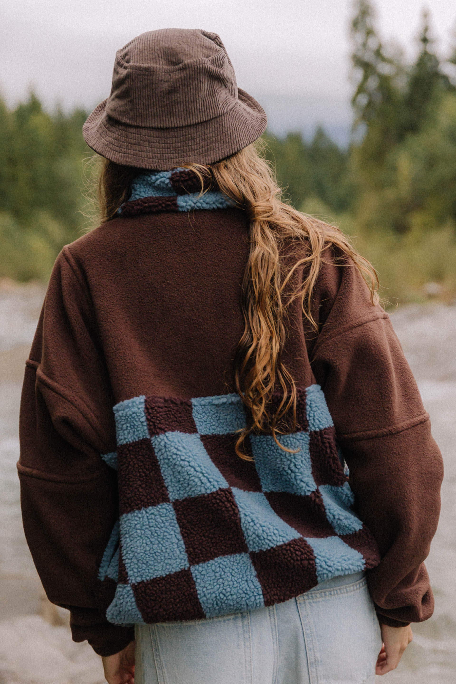 BLUZA POLAR HAZY CHECK