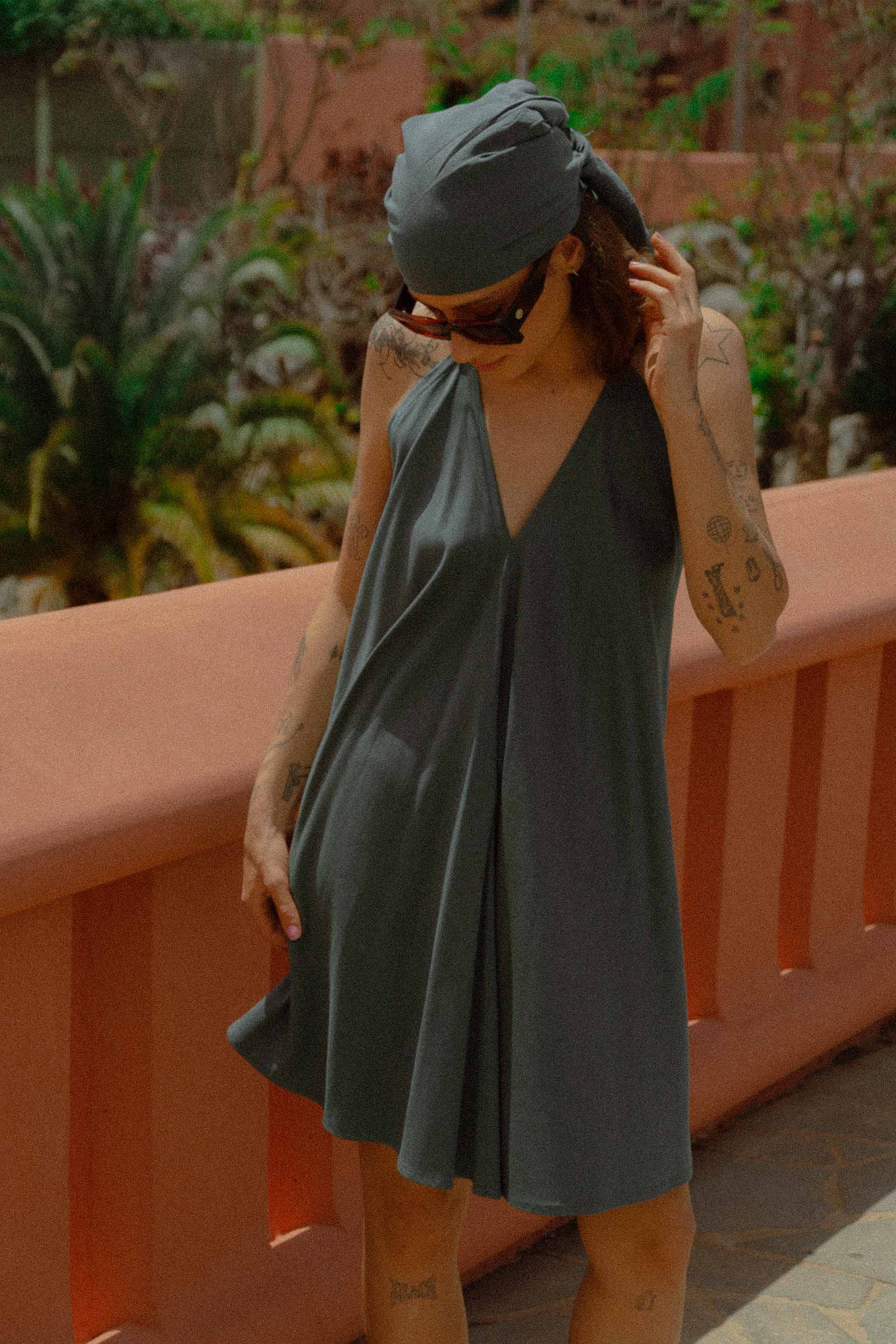 SUKIENKA MOON OCEAN GREEN