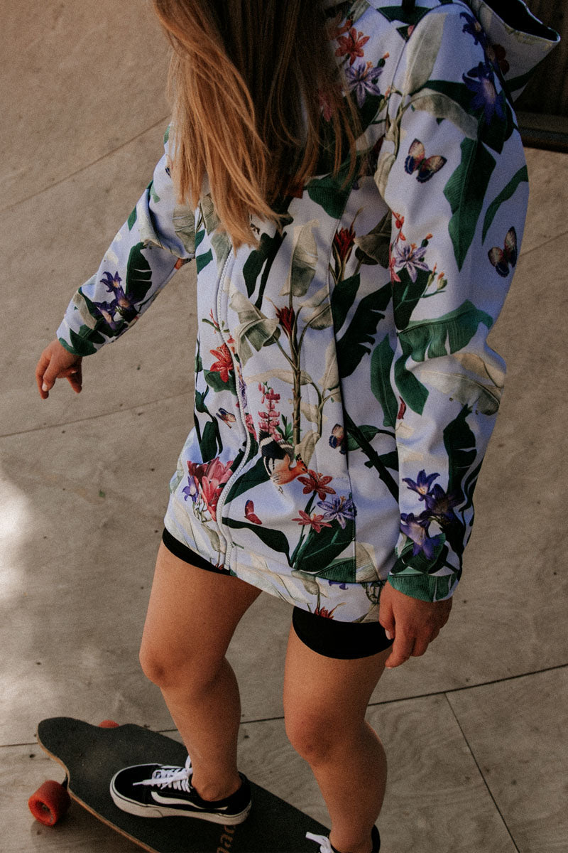 KURTKA SOFTSHELL BUTTERFLY HOUSE BLUE