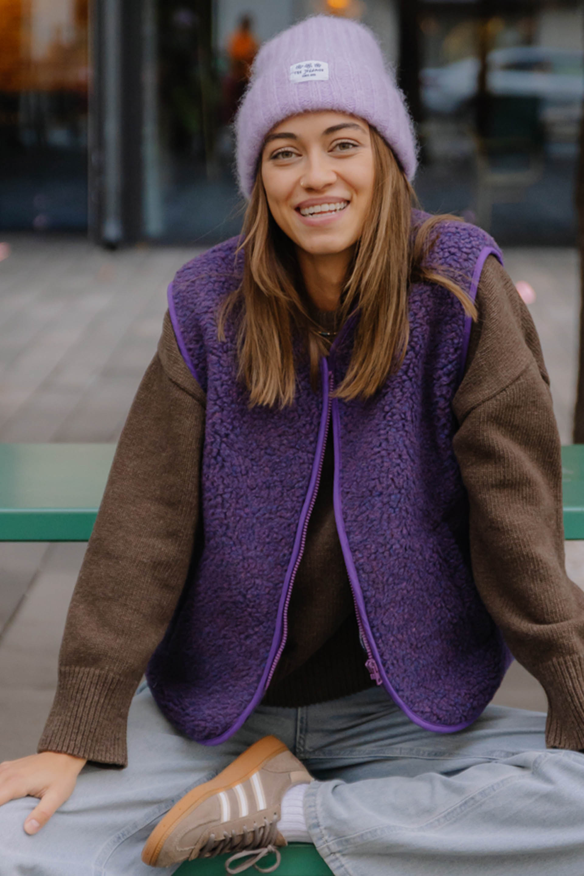 KAMIZELKA MERINO PURPLE HAZE