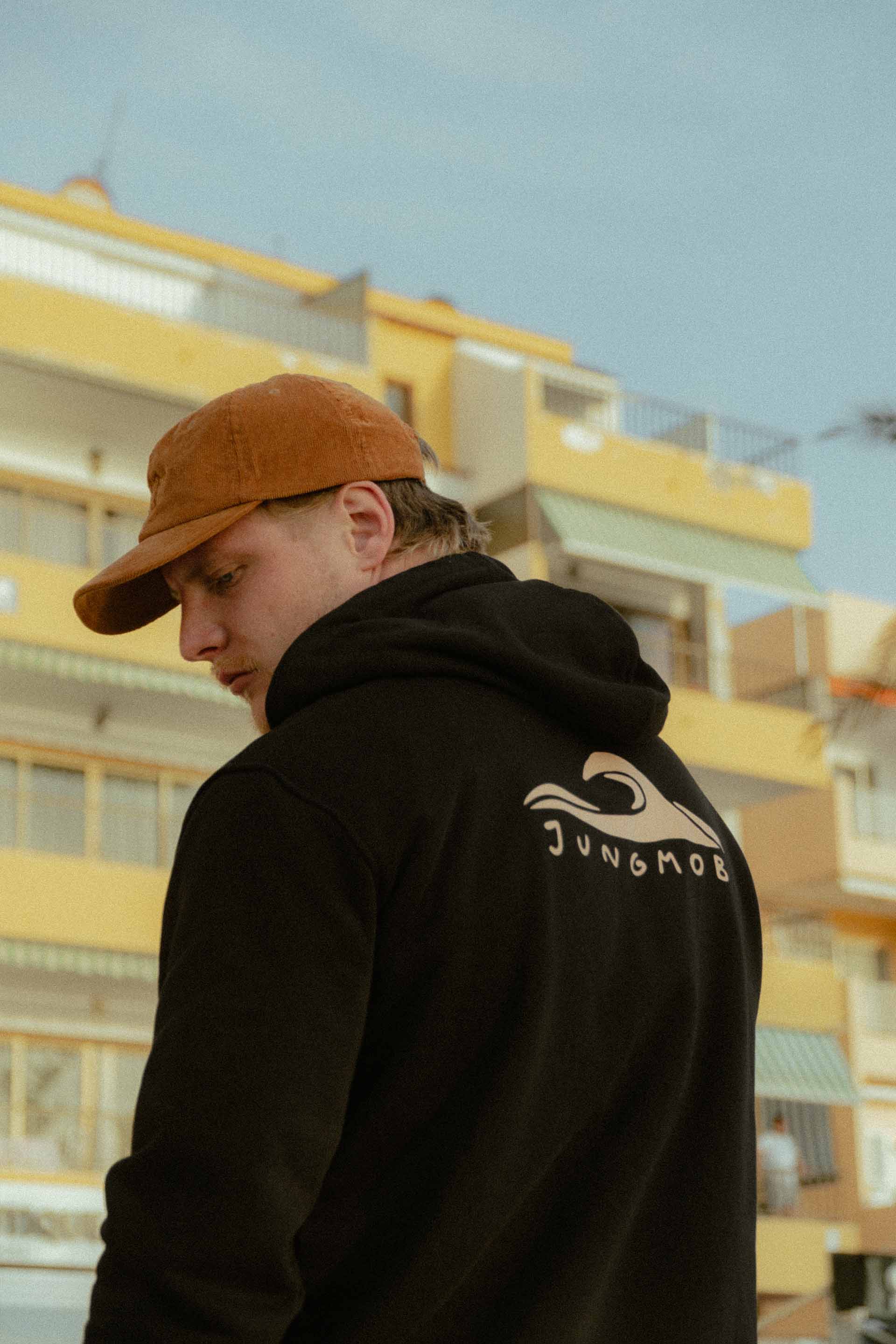 BLUZA UNISEX WAVY JUNGMOB BLACK MEN