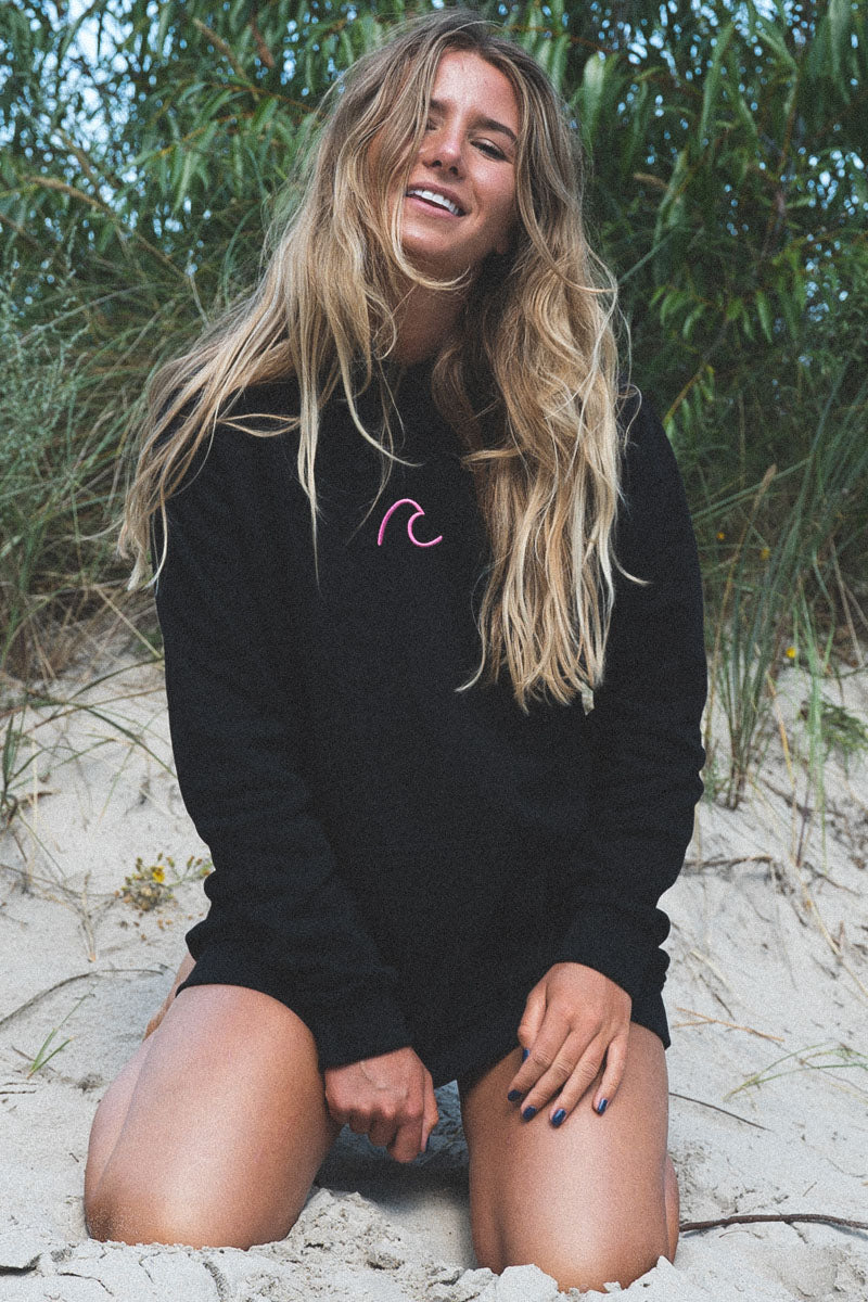 BLUZA WAVE BLACK PINK