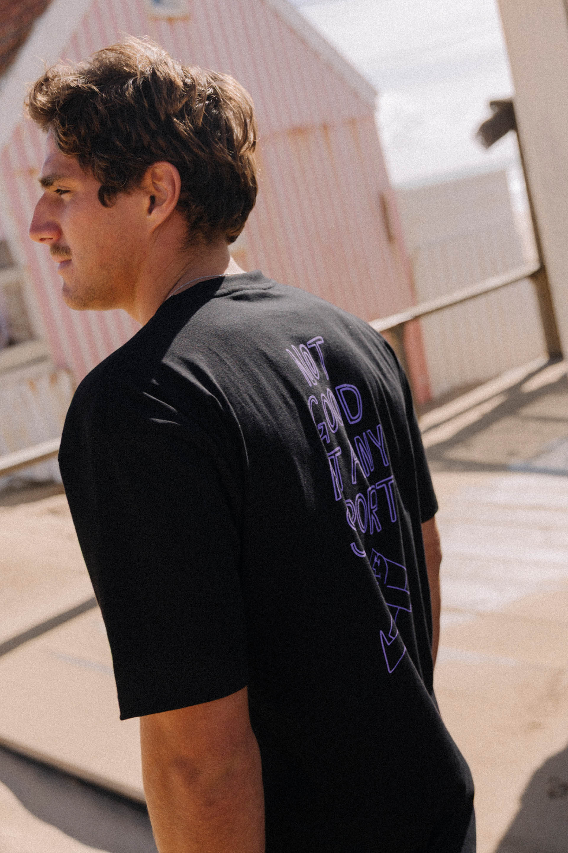 T-SHIRT NOT GOOD AT ANY SPORT BLACK