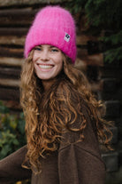 CZAPKA MOHER FLUFFY ELECTRIC PINK