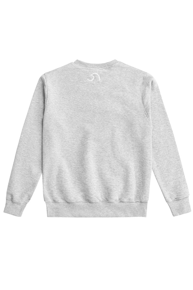 BLUZA WAVE GREY CREWNECK