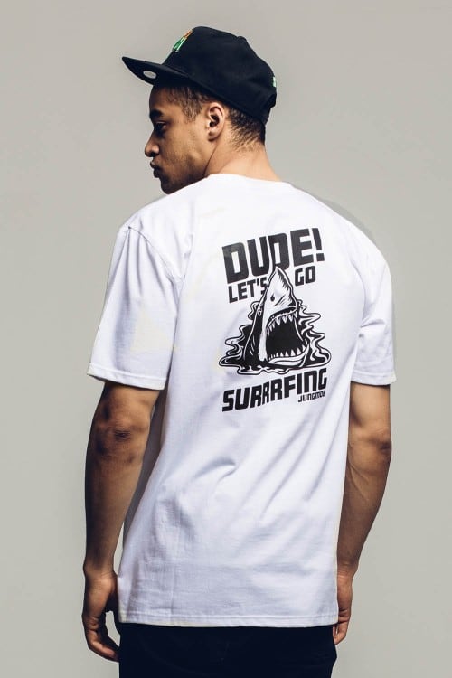 T-SHIRT SHARK WHITE